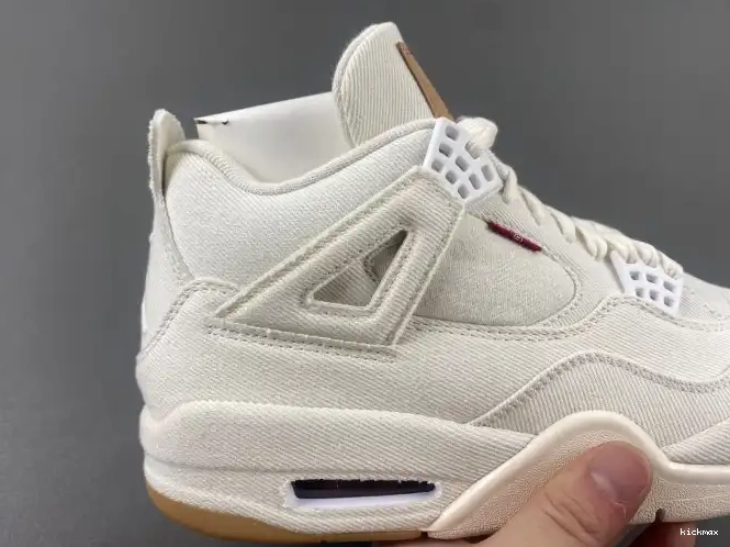 Rep MAX AO2571-100 Levi's 4 Air Jordan x 'White' 0506